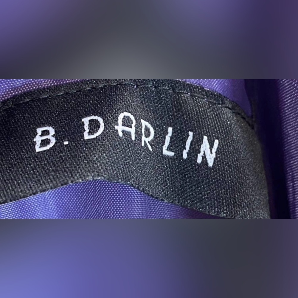 B Darlin Womens Purple Satin Lined Open Back Sleeveless A-Line Dress Juniors 5/6 - Picture 11 of 11